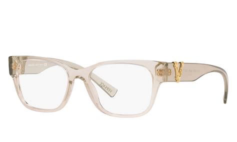 versace clear frame glasses|designer eye glass frames versace.